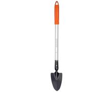 BLACK+DECKER Truelle de Jardin - Tête Pointue - Manche télescopique 77-105 cm - Résistant à la Chaleur - Blanc