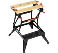 Etabli-étau pliable grand format - Plan de travail : 610 x 384 mm - 2 hauteurs - Charges maximales : 160 kg BLACK+DECKER WM536-XJ