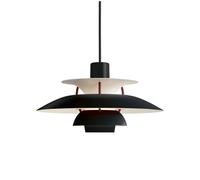 Louis Poulsen Suspension PH 5 Mini Black Edition 2025 - Noir - tiges couleur laiton