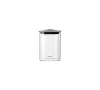 Black ENSEMBLE DE 2 BOCAUX EN VERRE CARRÉS "FRESH&STYLE" - M
