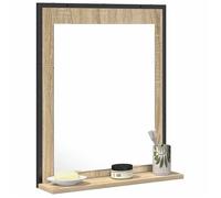 ""Black Friday""Armoire/Cabinet/Placard - HELLO2026 - Noir Miroir de salle de bain avec étagère Noir 50 x 12 x 60 cm 03_27097584