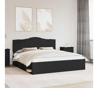 "Black Friday" Cadre de lit Noir 180 x 200 cm Pin Massif - Lits Classiques CC1839