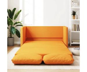 "Black Friday" Canapé de sol avec fonction sommeil jaune foncé 112x174x55 cm Tissu - Canapés classiques CC2035