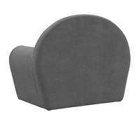 ""Black Friday"" Canapé pour enfants/bébé - BURKE - 1 PLACE - anthracite peluche douce BB172