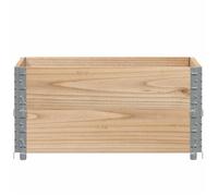 Black friday""Jardinière surélevée - Bac de Jardin/Jardinière fleurs - Grand profonde - 80x60cm bois de pin massif 2259184