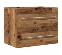 Black Friday""Mobilier/Cabinet/Meuble bas haut Pour bain - Classique -meuble de salle de bain - vieux bois 60x38,5x48cm FR01_66070