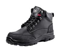 BLACK HAMMER Bottes de Sécurité pour Homme Embout en Acier S3 SRC Bottines de Travail Cuir 7700 (45 EU)
