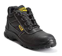 Black Hammer Chaussures De Sécurité Hommes Bottes De Sécurité en Cuir Résistantes et Imperméables S3 SRC 1007 (44 EU),Noir