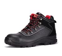 BLACK HAMMER Chaussures De Sécurité Hommes Bottes Imperméables en Cuir pour Homme S3 SRC avec Embout en Acier Travail Confortable 7777 (42 EU)