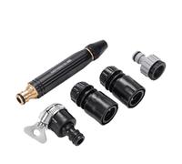 Black King Kong - pistolet de pulvérisation droit for lavage de voiture et ménage, arrosage de jardin, mamelon en alliage de cuivre, ensemble de 5 pièces, 1 pièces