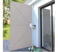 ""Black Month"" Auvent latéral pliable de terrasse Crème 400 x 200 cm LL2626