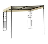 ""Black Month"" Belvédère ANTI-UV - BURKE - Tonnelle à montage mural - 3x3x2,5 m Crème LV500