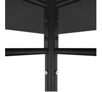 ""Black Month"" Belvédère ANTI-UV - BURKE - Tonnelle extérieure - 3x3x2,7 m Anthracite 180 g/m² LV435
