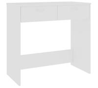 ""Black Month"" Bureau Informatique - BURKE - Avec rangement - 1 PLACE - Blanc 80x40x75 cm - Bois d'ingénierie LV164