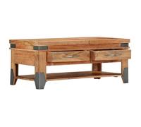 ""Black Month"" Table à café élégante - BURKE - Petit Table basse - 110x52x45 cm - Bois d'acacia solide LL598