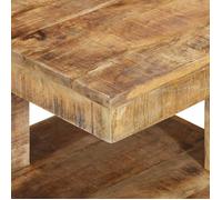 ""Black Month"" Table à café élégante - BURKE - Petit Table basse - 45x45x40 cm - Bois de manguier massif LL822
