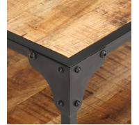 ""Black Month"" Table à café élégante - BURKE - Petit Table basse - 60x60x35 cm - Bois de manguier massif LL710
