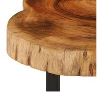 ""Black Month"" Table à café élégante - BURKE - Petit Table basse - bois d'acacia massif 60x55x25 cm - LL512