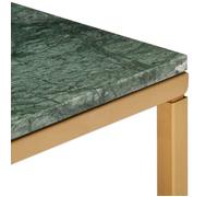 ""Black Month"" Table à café élégante - BURKE - Petit Table basse - Vert 40x40x35 cm - Pierre véritable et texture marbre LL639