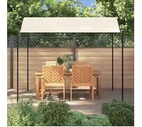 ""Black Month"" Tente/Chapiteau/Tonnelle - BURKE - Belvédère Jardin - Tissu Blanc crème LV749