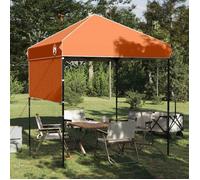 ""Black Month"" Tonnelle Pliante - BURKE - Tente à auvent pop-up - Pour jardin - Orange 200 x 200 cm tissu LV602