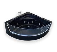 Black Shark - Baignoire d'hydromassage 150 x 150 cm chromothérapie