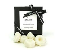 Black Swan - Cire fondue, collection Signature, cire de soja, parfums fins, 8 fondants, 70 g. (Bois d'agar et Roses)