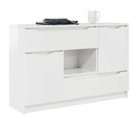 &Black week Buffet bahut - Commode/Buffet salon contem - MODERNE Buffet - Blanc brillant - 100x30x65,6 Bois d'ingénierie 95799
