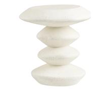 BLACKBURN - Table d'appoint en argile H45 Blanc