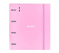 BLACKFIT8 SMILE - Classeur avec 4 anneaux de 35 mm, avec recharge, 100 feuilles A4, idéal pour les enfants de différents âges, confortable et polyvalent, qualité et résistance, 27 x 4 x 32 cm, Bleu