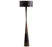 BLACKOUT TOO - Lampadaire en métal noir et or Noir