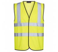 Blackrock Gilet haute visibilité jaune, gilet de sécurité réfléchissant | EPI de signalisation, bandes réfléchissantes, pour le chantier et la voirie, homme et femme