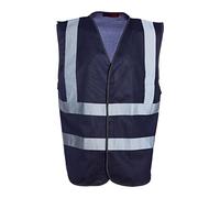 Blackrock Gilet Haute Visibilité Navy, Gilet Haute Visibilité, Sécurité, Réfléchissant, EPI, Vêtements de Travail, Hommes et Femmes