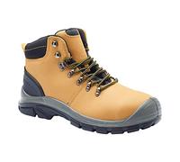 Blackrock Malvern Black Lightweight Safety Boots S3 Steel Toe Cap Boots Mens Women Safety Shoes, Water Resistant Safety Boots Protective Steel Midsole, Leather Work Boots, Anti-Slip