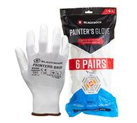 Blackrock Pack de 6 paires de gants de travail de peintre légers en PU, pour hommes et femmes, pour le travail de précision, idéal pour la peinture et la décoration, l'électronique, l'assemblage