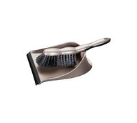 blackstone Kit de balayage avec balai et pelle aspect métallique sans stress, nettoyage efficace et en profondeur (argent)