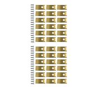 Blades Lame De Coupe De Tondeuse À Gazon En Acier Inoxydable De Remplacement, Compatible for Worx, Compatible for Landroid, Lames De Coupe De Tondeuse À Gazon Robotique(Gold 36PCS)