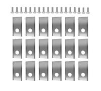 Blades Lame De Coupe De Tondeuse À Gazon En Acier Inoxydable De Remplacement, Compatible for Worx, Compatible for Landroid, Lames De Coupe De Tondeuse À Gazon Robotique(Silver 18PCS)