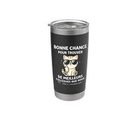 Blague Bureau Collègue Drôle Nul Humour Départ Bonne chance Gobelet isotherme en acier inoxydable double paroi