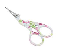 Blaihild Ciseaux de Broderie en Forme de Grue, Outil de Couture en Acier | Mini Ciseaux Artisanaux Colorés, Lames en Acier au Carbone Durables, Six Options de Couleurs Florales, Taille Compacte de