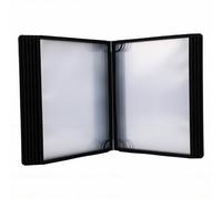 Blaihild Classeur Mural Magnétique A4 10 Pages avec Pochette Extensible, Présentoir de Pages de Documents en PP Transparent sans Support de Perçage pour Ateliers, écoles, Salons Professionnels