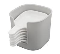 Blaihild Ensemble de 7 Supports d'assiettes à Sauce, 6 Bols à Tremper Compacts et Support pour les Collations de Fêtes, Boîte de Rangement Peu Encombrante, PP Léger 152 G, pour Apéritif à Condiments,