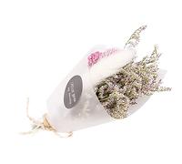 Blaihild Mini Bouquet de Fleurs Séchées 11 Cm, Vraies Fleurs Naturelles Préservées, Parfum Longue Durée pour Centre de Table de Bureau à Domicile, Décoration de Fête de Mariage, Arrangement de