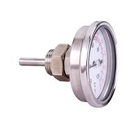 Blaihild Thermomètre pour Barbecue 0 ℃ 120 ℃ en Acier Inoxydable pour Four Fumoir, Cadran de 2,48 Pouces avec Support fileté pour écrou à Oreilles, Temps de Réponse de 40 S pour Fumer à Basse