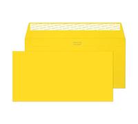 Blake Creative Colour DL+ 114 x 229 mm 120 g/m² Enveloppes Bande Adhésive (203) Jaune Banane - Boîte de 500