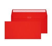 Blake Creative Colour DL+ 114 x 229 mm 120 g/m² Enveloppes Bande Adhésive (206) Boîte de Pilier Rouge - Boîte de 500
