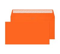 Blake Creative Colour DL+ 114 x 229 mm 120 g/m² Enveloppes Bande Adhésive (25205) Orange Citrouille - Boîte de 25