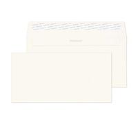 Blake Premium Business DL 110 x 220 mm 120 g/m² Enveloppes Bande Adhésive (35254) Haut Blanc Tissé - Boîte de 25