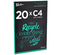 Blake Premium Pure C4 229 x 324 mm 120 g/m² Enveloppes Recy s Pochettes Bande Adhésive (RP84653) Super Blanc Tissé - Boîte de 20