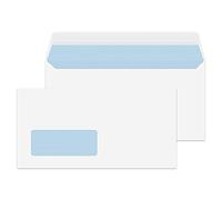 Blake Purely Everyday 23884/250 Lot de 250 enveloppes avec fenêtre et patte autocollante Blanc Format DL 110 x 220 mm 100 g/m²